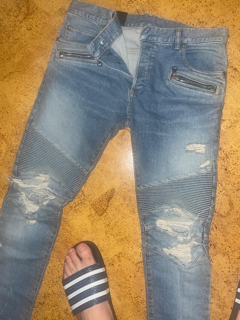 balmain broek, Ophalen of Verzenden, Blauw, W33 - W34 (confectie 48/50)