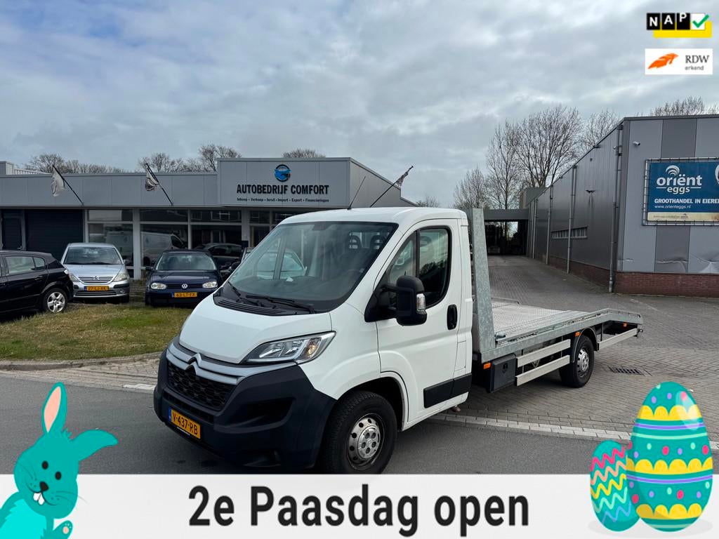 Citroen Jumper 35 2.0 BlueHDi L4. Airco - lage km - Oprijwag, Voorwielaandrijving, Gebruikt, 4 cilinders, Citroën
