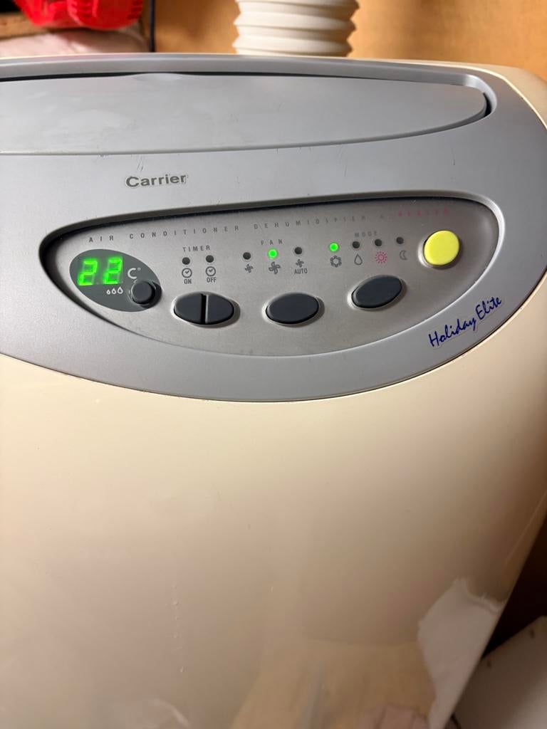 Mobiele airco Carrier Holiday Elite - Werkt perfect, Gebruikt, Minder dan 60 m³, 3 snelheden of meer, Ophalen of Verzenden