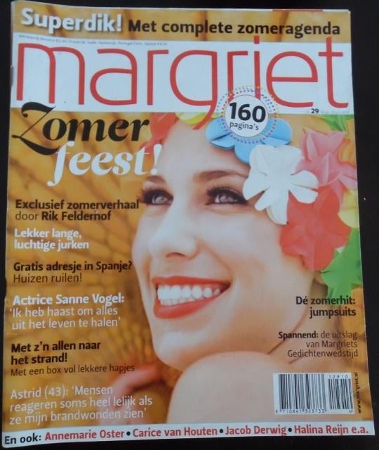 Margriet nr. 29 - juli 2010 - Sanne Vogel, Verzamelen, Ophalen of Verzenden, 1980 tot heden, Nederland, Tijdschrift