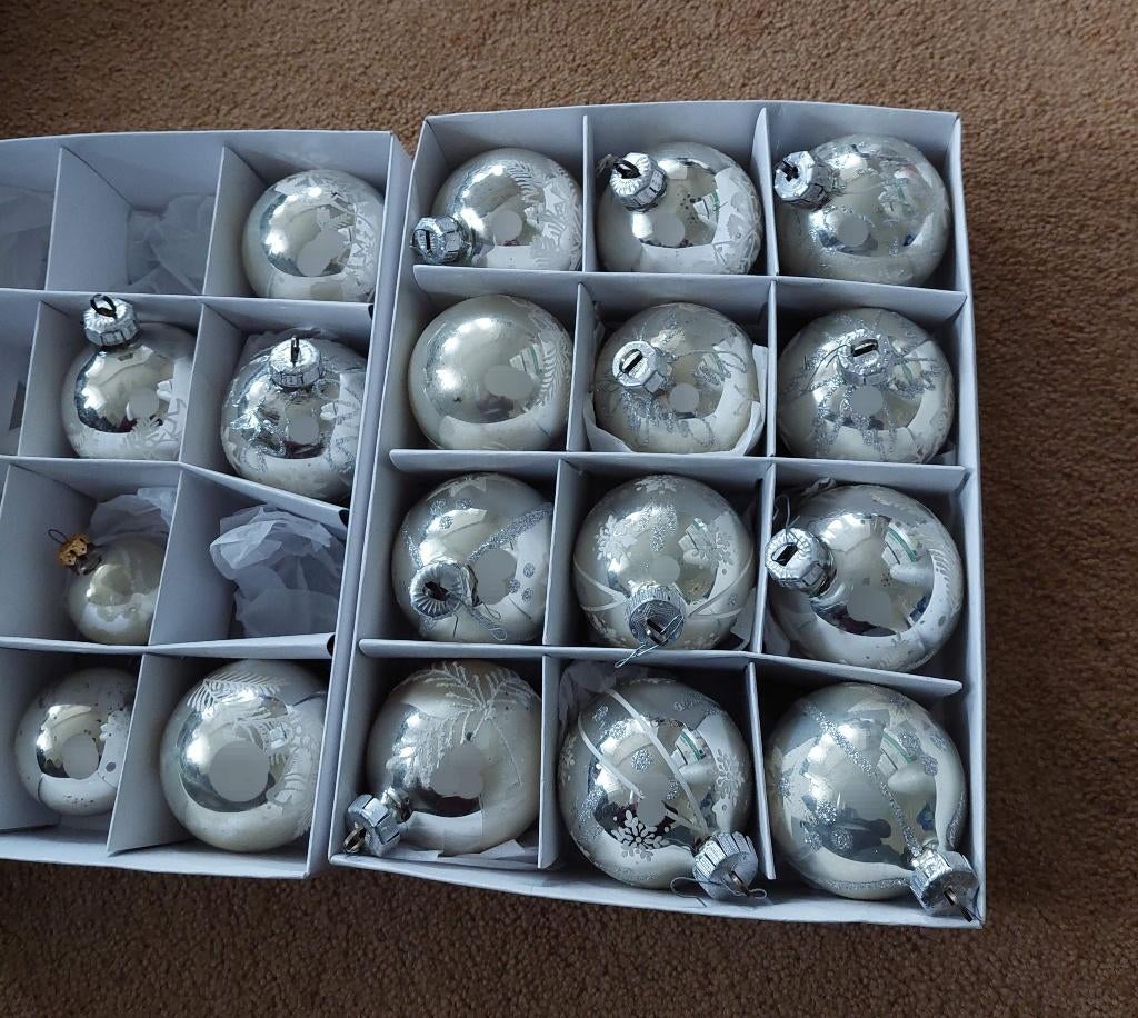 Kerstballen jaren 60-70 kerst versiering kestboom, Ophalen, Zo goed als nieuw