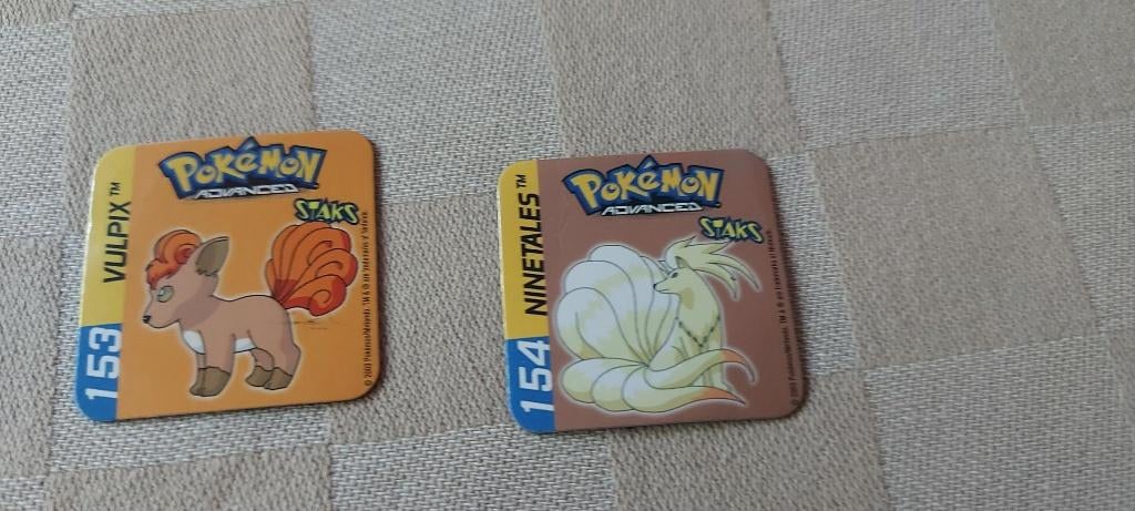 pokemon magneten panini staks Vulpix en Ninetales 2003, Ophalen of Verzenden, Nieuw, Overige typen