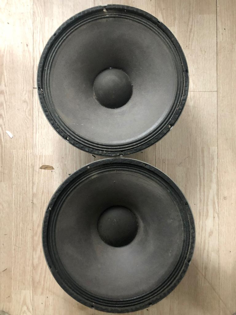 JBL 2032H 15 inch speakers, Ophalen, Gebruikt, JBL, 120 watt of meer