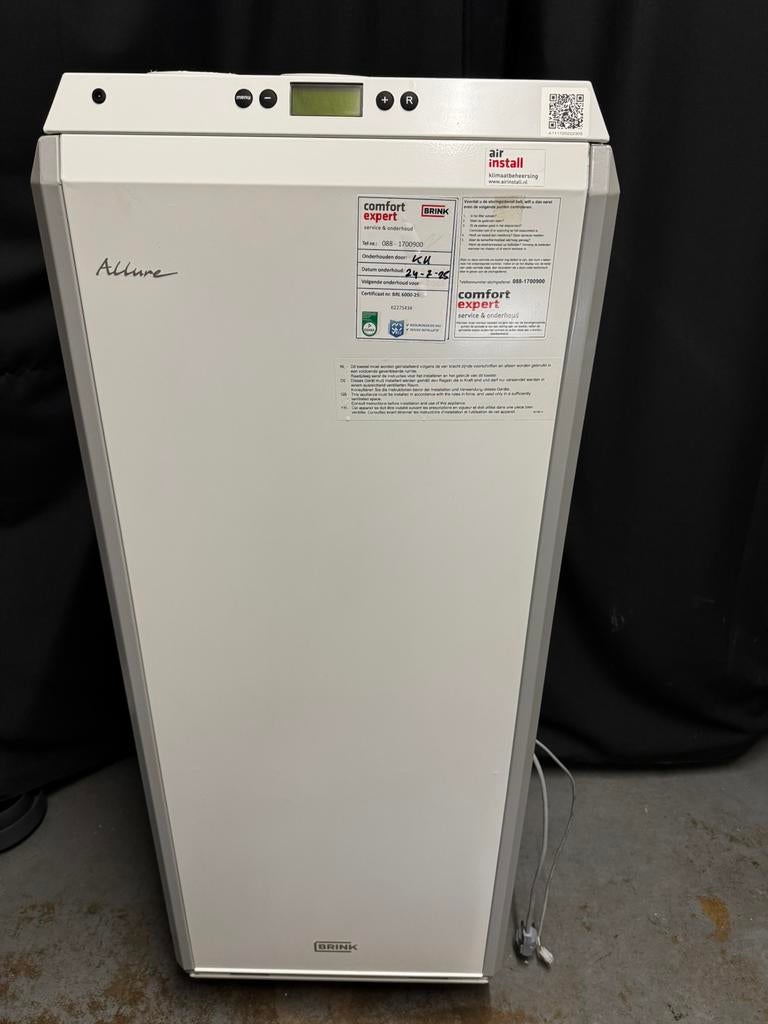 Brink Allure B25 HR V5 Upflow 2100 m3/h BJ 06-2022 (ZGAN), Ophalen, Hoog rendement (Hr), Overige typen, Minder dan 60 cm