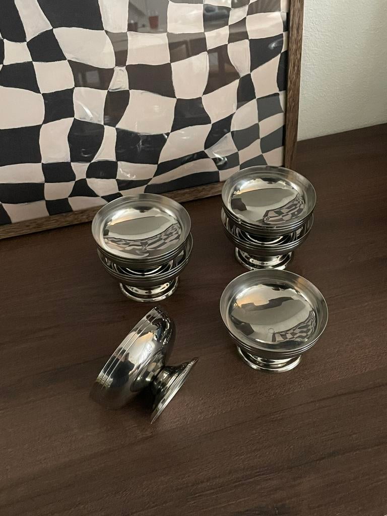 Inox ijscoupe set, Ophalen of Verzenden