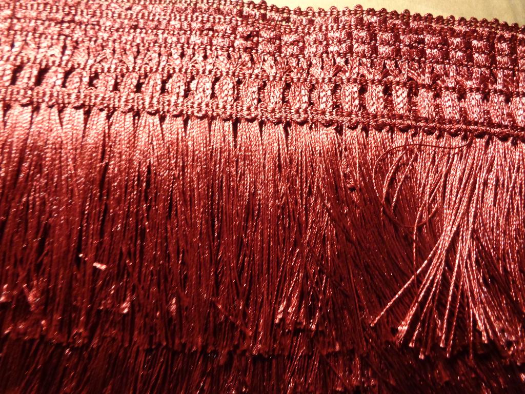 bord rode franjets  12 cm hoog, Ophalen of Verzenden, Nieuw, Lint, Band of Elastiek