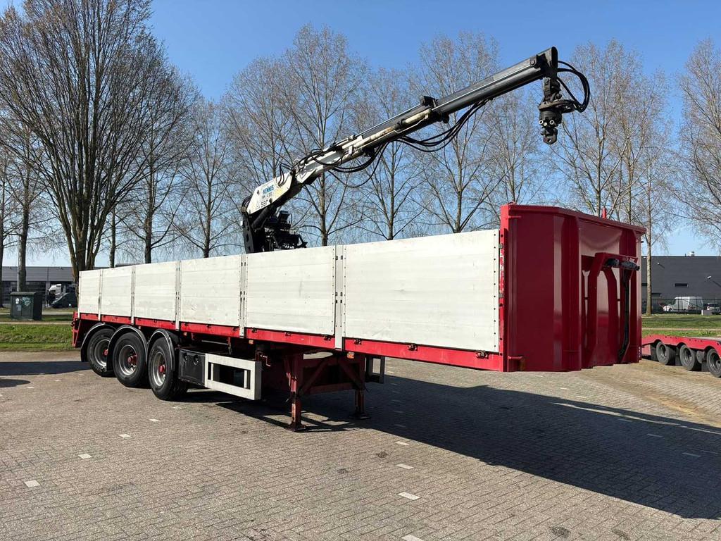 KWB - Stenentrailer met Kennis 14.000R kraan - Oplegger, Overige brandstoffen, Bedrijf, Aanhangers en Opleggers, Te koop
