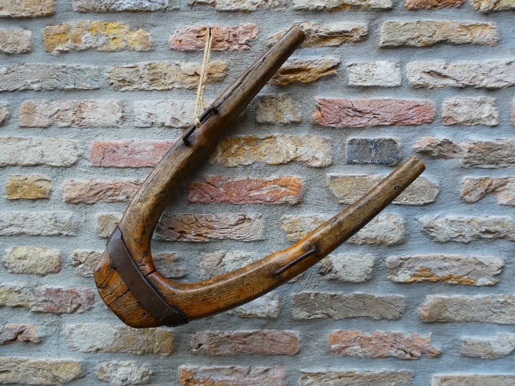 Antieke houten Haam / juk voor klein trekdier geit hond ezel, Ophalen of Verzenden