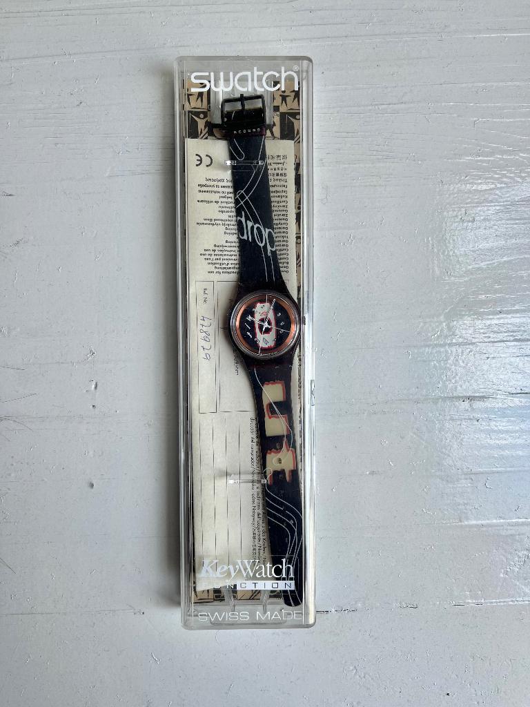 Vintage Swatch horloge jaren 90, "DROP OUT Access", Sieraden, Tassen en Uiterlijk, Horloges | Dames, Kunststof, Polshorloge, Swatch