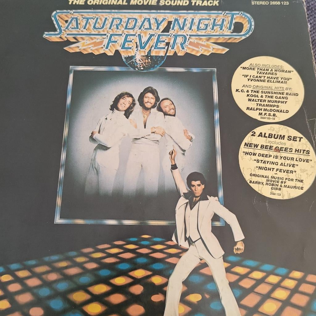 Saturday Night Fever Soundtrack LP - Bee Gees, Cd's en Dvd's, Vinyl | Pop, Ophalen of Verzenden, 1960 tot 1980, Gebruikt, 12 inch