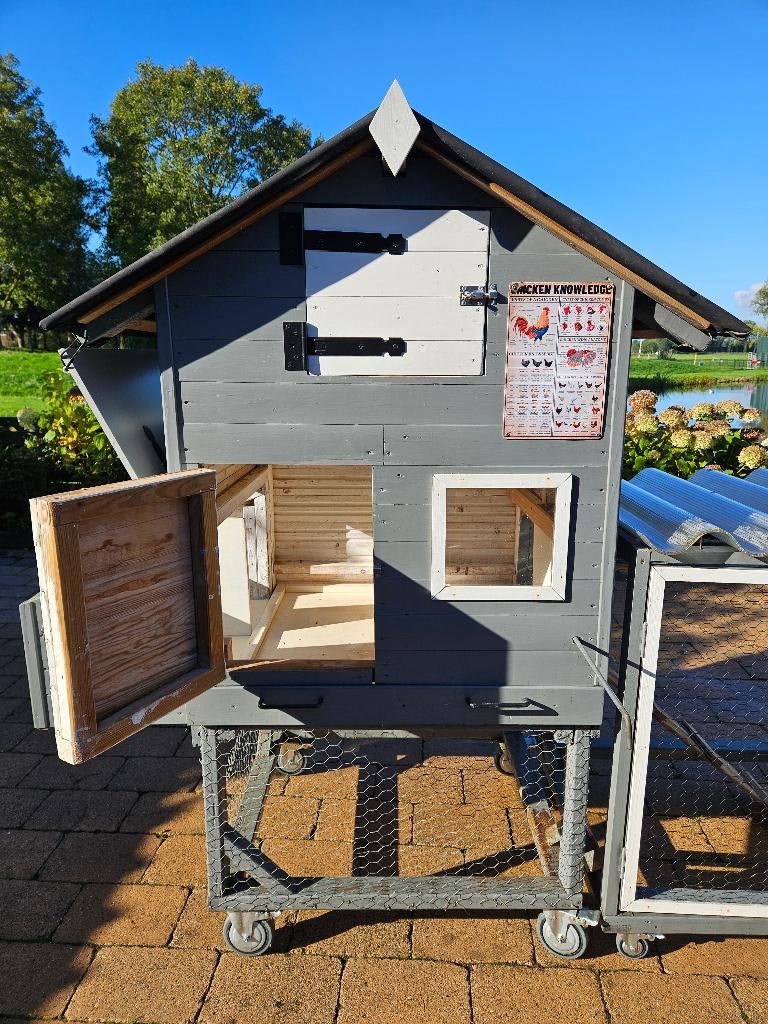 te koop kippenhok met ren, Ophalen, Gebruikt, Kippenhok of Kippenren