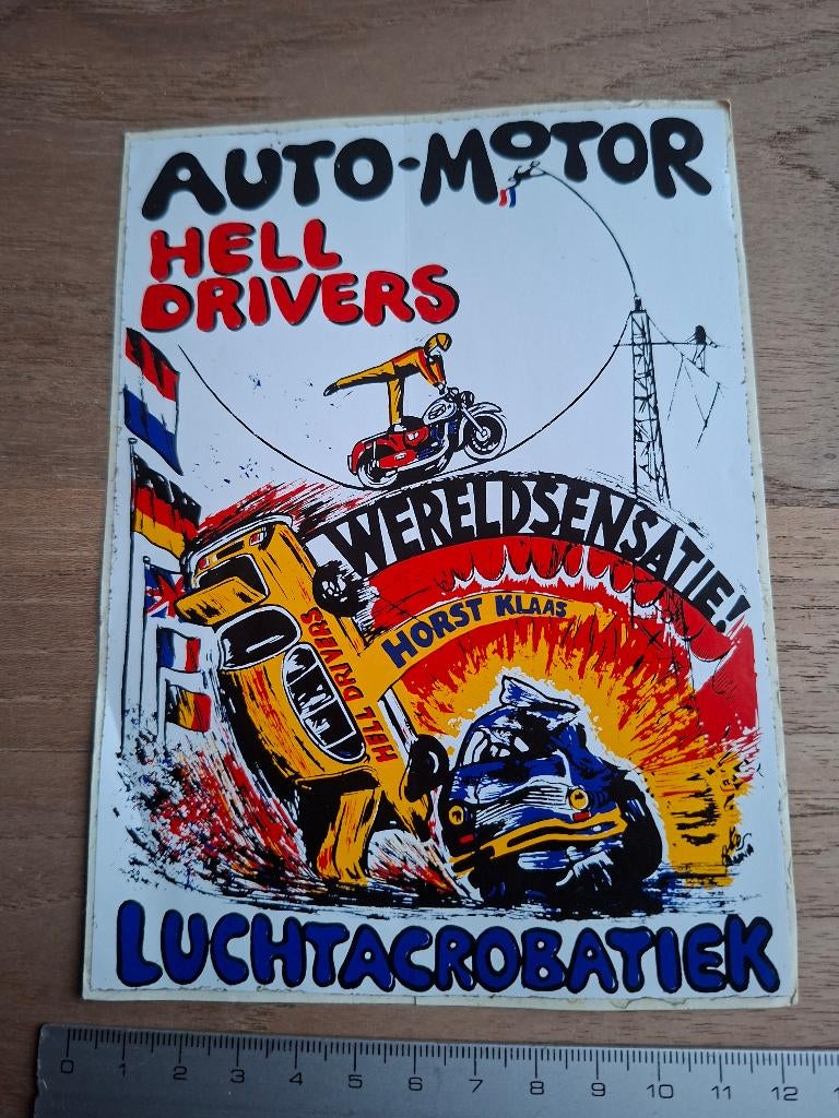 Sticker auto motor luchtacrobatiek, Ophalen of Verzenden, Zo goed als nieuw, Auto of Motor
