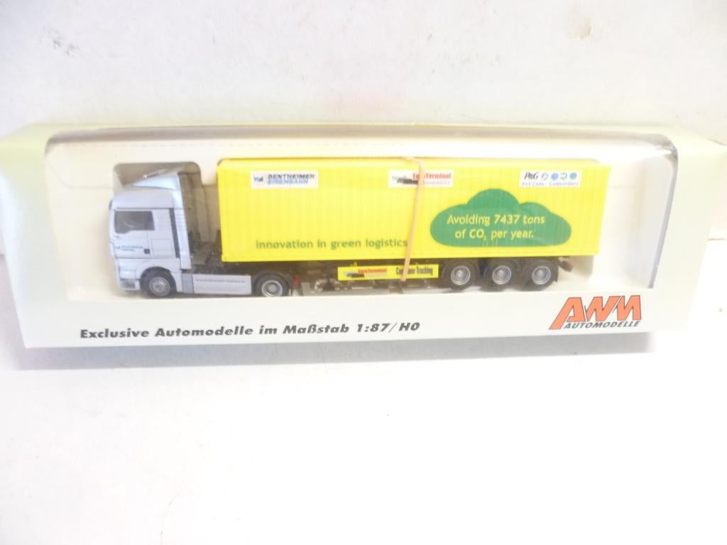 AWM MAN Innovation In Green Logistics vrachtauto 1:87 auto, Ophalen of Verzenden, Nieuw, Bus of Vrachtwagen, AWM