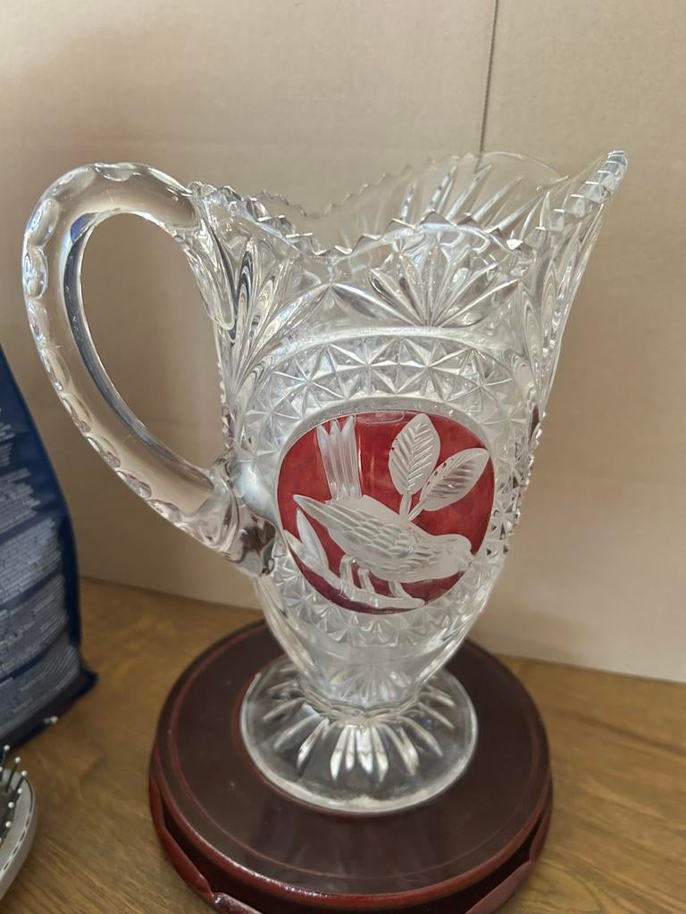 Kristallen kan 'The Ruby' uit de Byrdes Collection Hofbauer, Antiek en Kunst, Ophalen of Verzenden