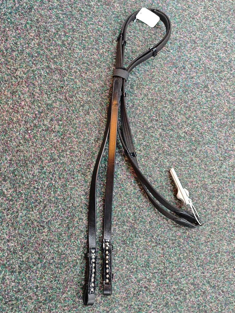 We band teugel met lak en strass maat pony