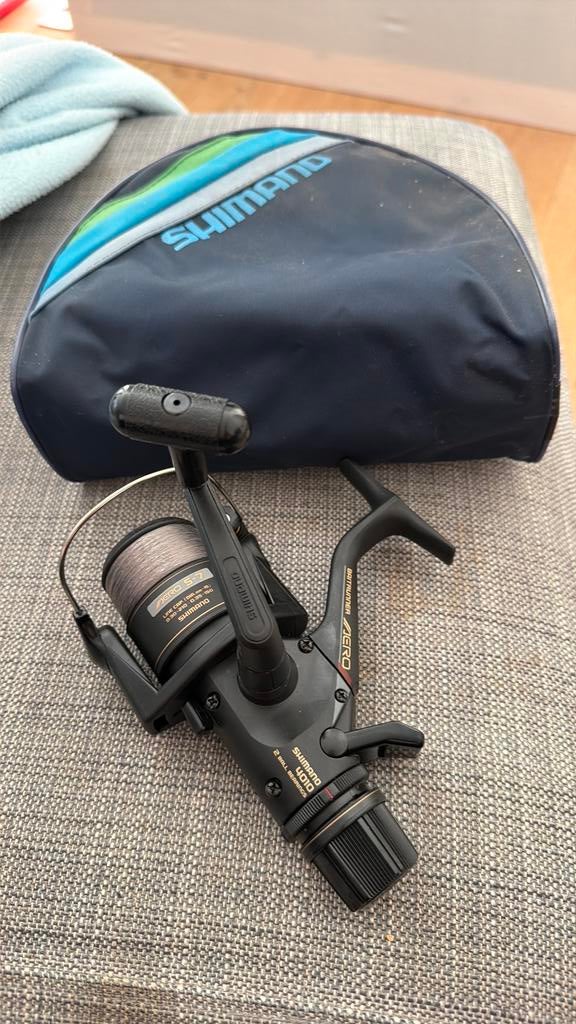 Zgan shimano aero 4010 baitrunner karper, Ophalen of Verzenden, Zo goed als nieuw, Molen