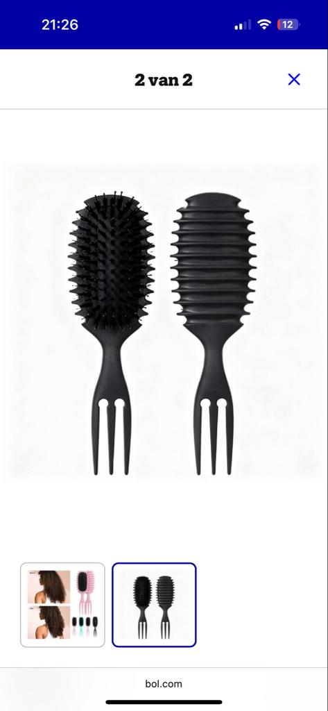 Partij borstels krullen, Ophalen of Verzenden, Gebruikt, Kam of Borstel