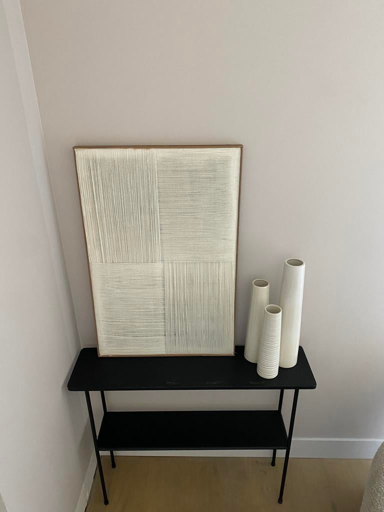 Zwarte side table - H&M Home, Ophalen, 100 tot 150 cm, Zo goed als nieuw, 25 tot 50 cm