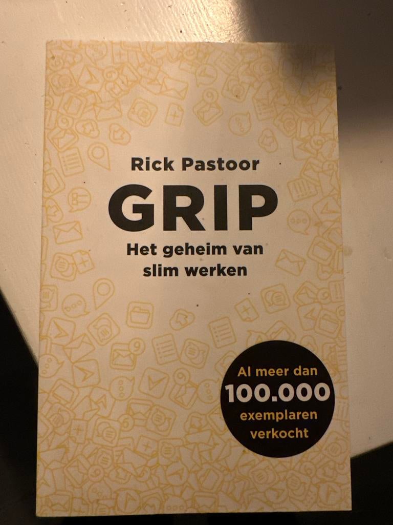 Boek Grip van Rick Pastoor, Ophalen of Verzenden, Zo goed als nieuw
