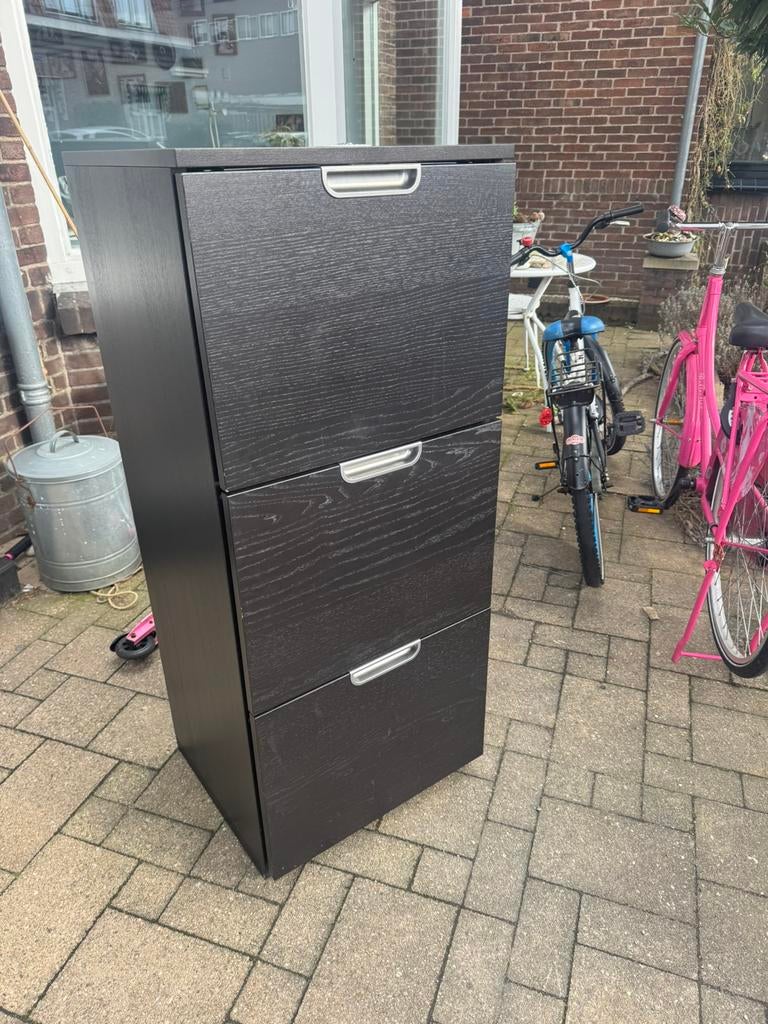 Ikea galant archiefkast / dossierkast zwart met cijferslot, Ophalen, Gebruikt, 100 tot 150 cm, Minder dan 100 cm