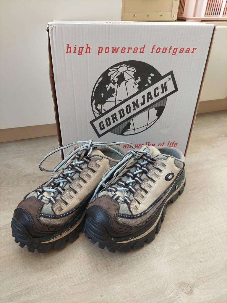 Gordon Jack vintage platform schoenen, Ophalen of Verzenden, Zo goed als nieuw, Blauw