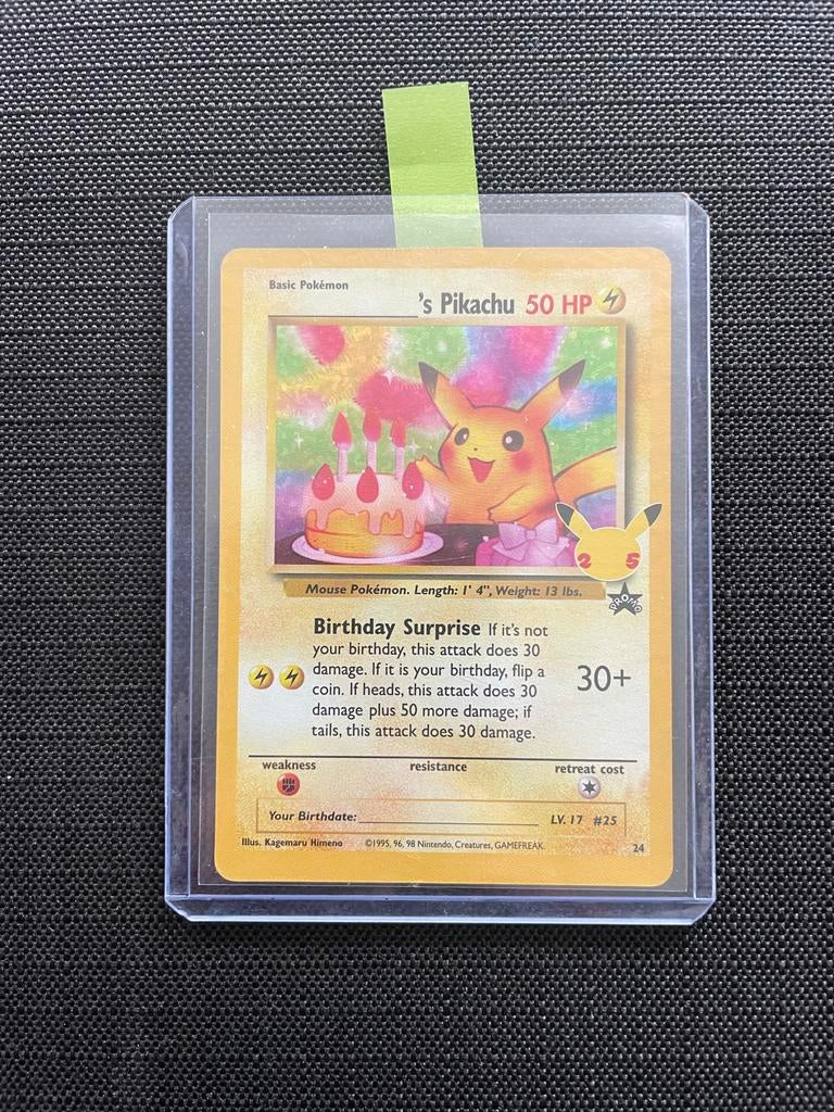 Pikachu Celebrations 25th Anniversary Pokémon Kaart, Verzenden, Nieuw, Losse kaart
