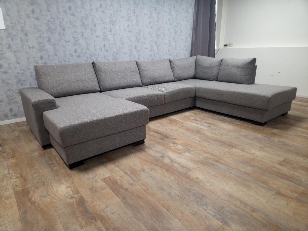 Zeer Mooi Groot Grijs U Bankstel, Info@banxtel.nl, 3194DC, Gebruikt, Hoekbank