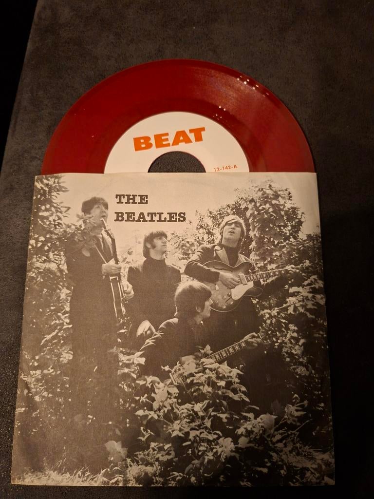 The Beatles - Rode Vinyl Single (Beat Label), Gebruikt, 7 inch, Single, Ophalen of Verzenden