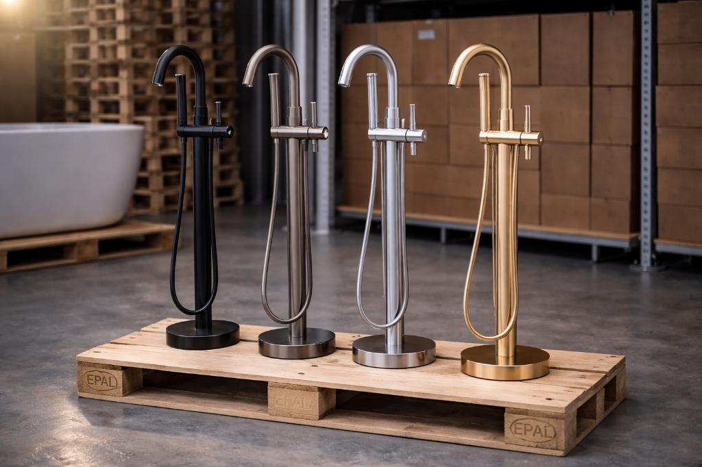 Spotgoedkoop vrijstaande kranen diverse kleuren VA 95,-, Ophalen of Verzenden, Nieuw, Chroom, Kraan