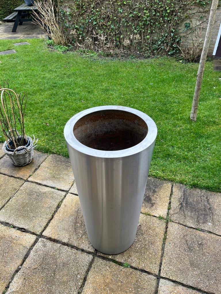 Plantenbak rvs groot, Tuin en Terras, Ophalen, Gebruikt, Metaal