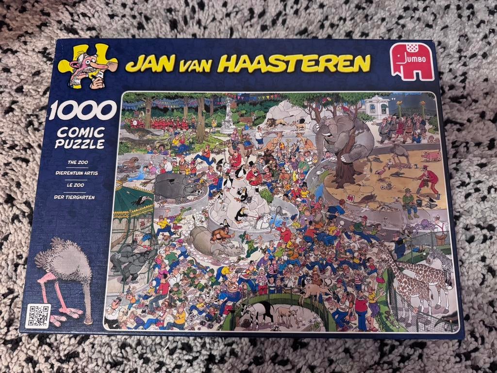 Jan van Haasteren - de dierentuin - 1000 stukjes, Ophalen of Verzenden, 500 t/m 1500 stukjes, Zo goed als nieuw, Legpuzzel
