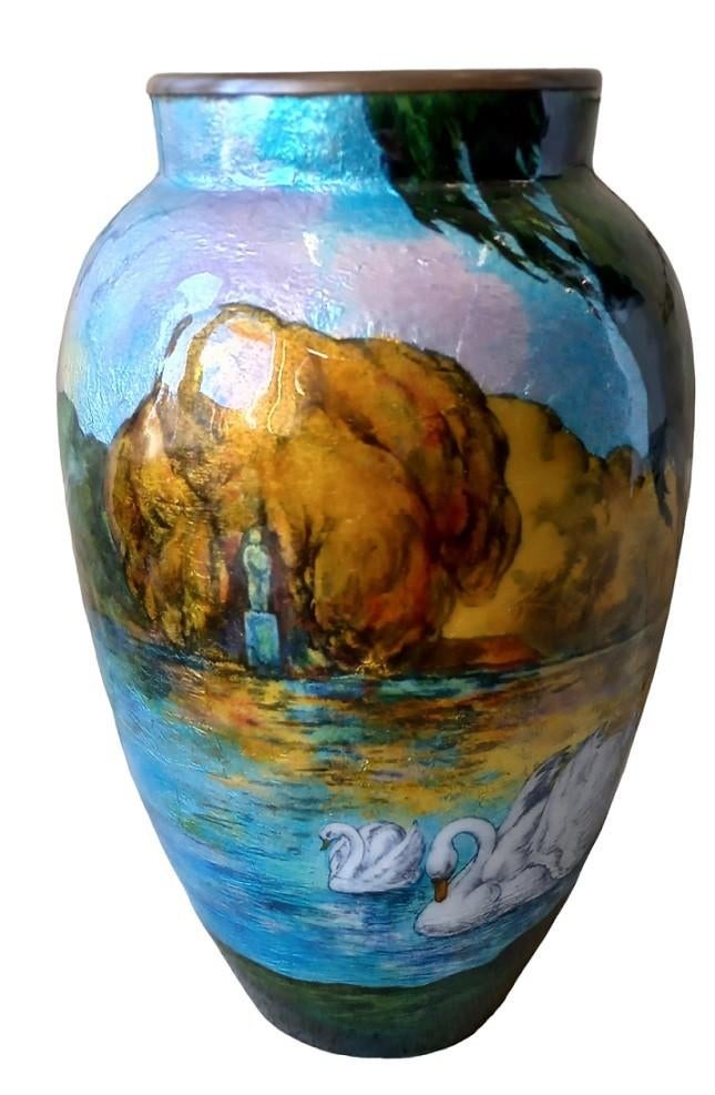 Camille Fauré - Alexandre Marty Limoges vaas, Ophalen of Verzenden