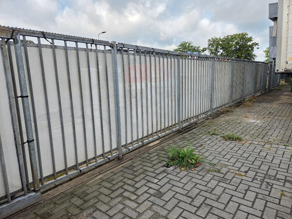spijlenhekwerk schuifpoort gegalvaniseerde poort ( 340 ), Tuin en Terras, Ophalen, Spijlenhekwerk, Zo goed als nieuw, Nb