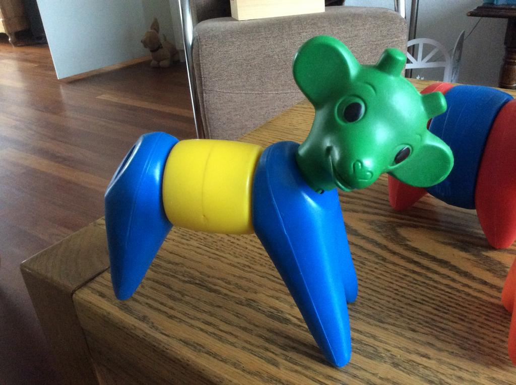 Vintage Tupperware Zoo 1966,puzzel dieren,speelgoed., Ophalen of Verzenden