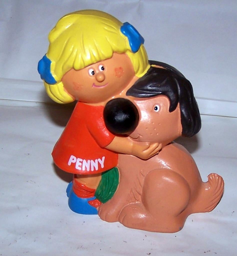 Vintage Penny spaarpot. Nwst., Ophalen of Verzenden, Zo goed als nieuw, Kunststof, Overige thema's