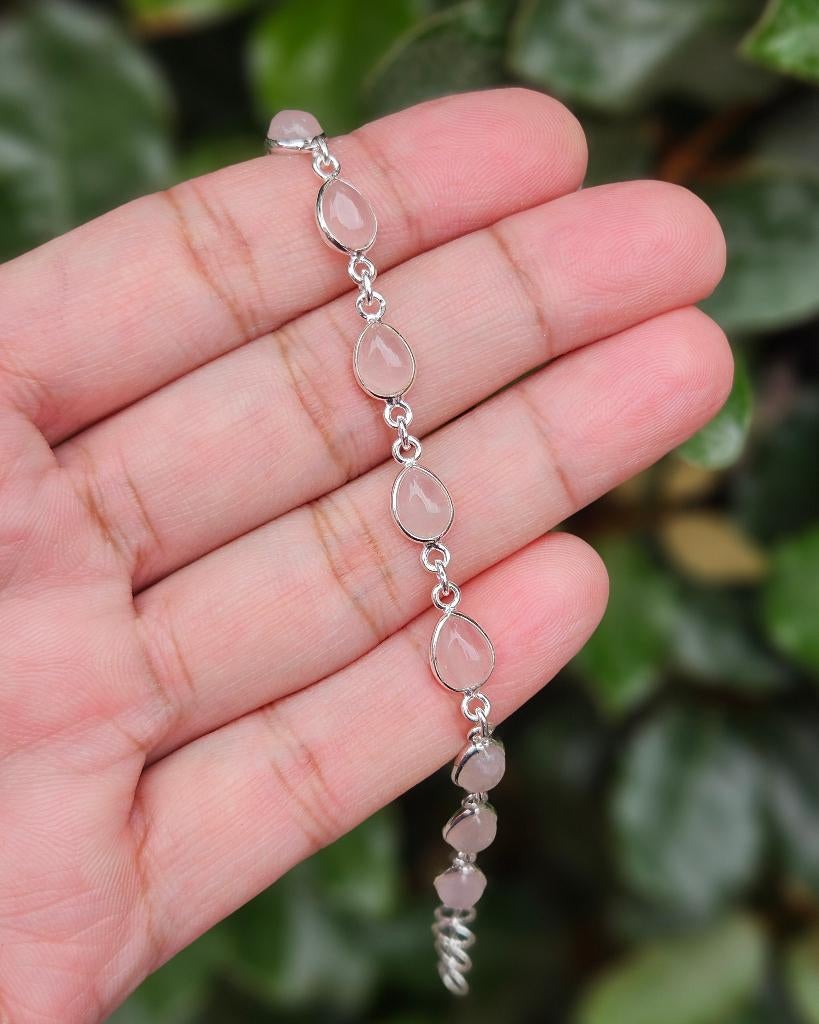 Rozenkwarts Armband Seraphine - Echt Zilver, Info@lavicollection.com, Nieuw, Ophalen of Verzenden, Hoofdstraat 18C