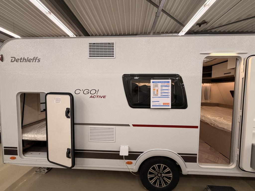 Dethleffs C'go Active 495 QSK Stapelbed, Dwarsbed, Bedrijf, Treinzit, Schokbreker