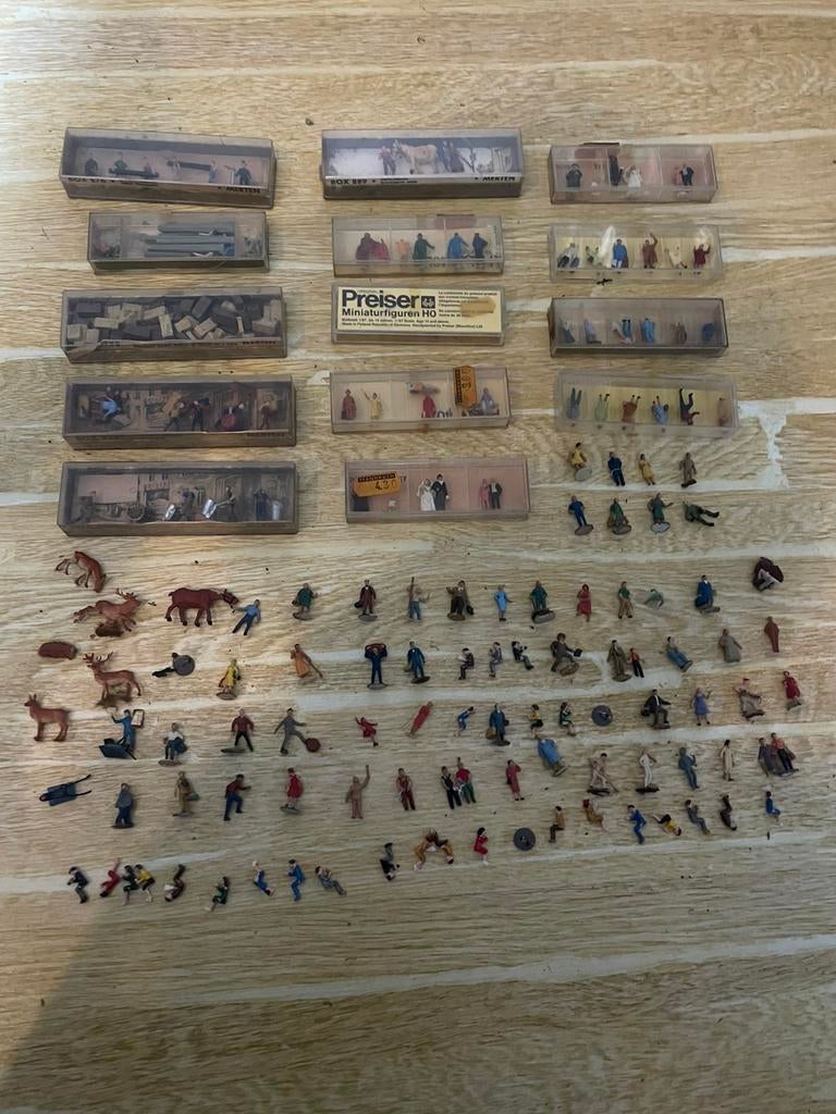 Preiser marklin handgeschilderde figuren, Ophalen of Verzenden, Zo goed als nieuw, 1:50 of kleiner