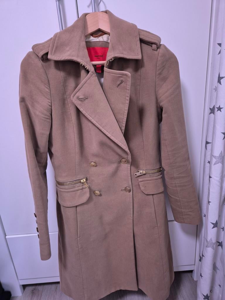 Damesjas mango beige maat S, Kleding | Dames, Mango, Beige, Ophalen of Verzenden, Zo goed als nieuw
