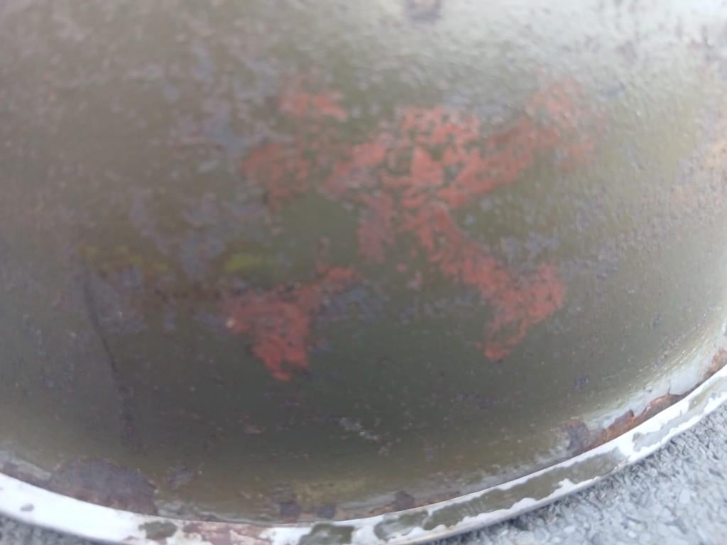 WW2 US 82nd Airborne 504th PIR infantry buitenhelm, 1e bat., Ophalen, Amerika, Embleem of Badge