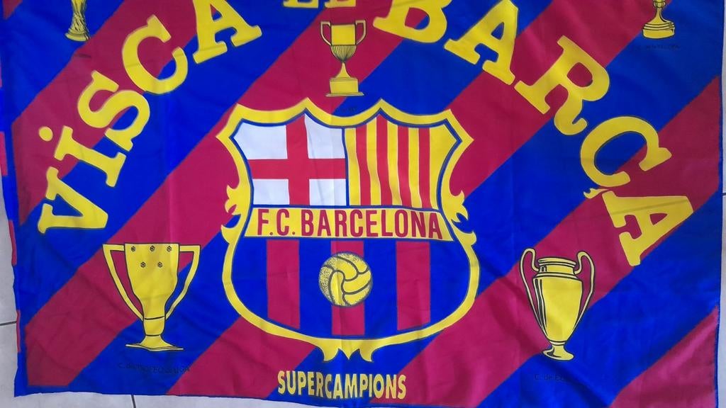 FC Barcelona vlag Supercampeones, Ophalen of Verzenden