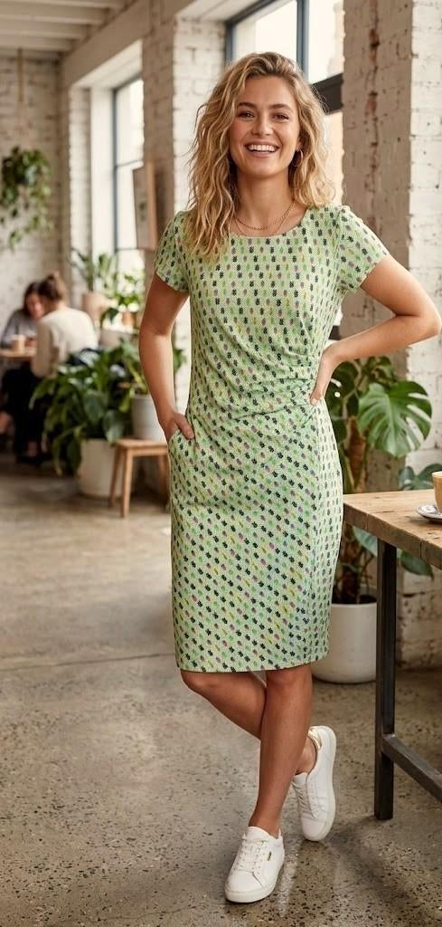 jurk smashed Lemon, Verzenden, Maat 42/44 (L), Zo goed als nieuw, Knielengte