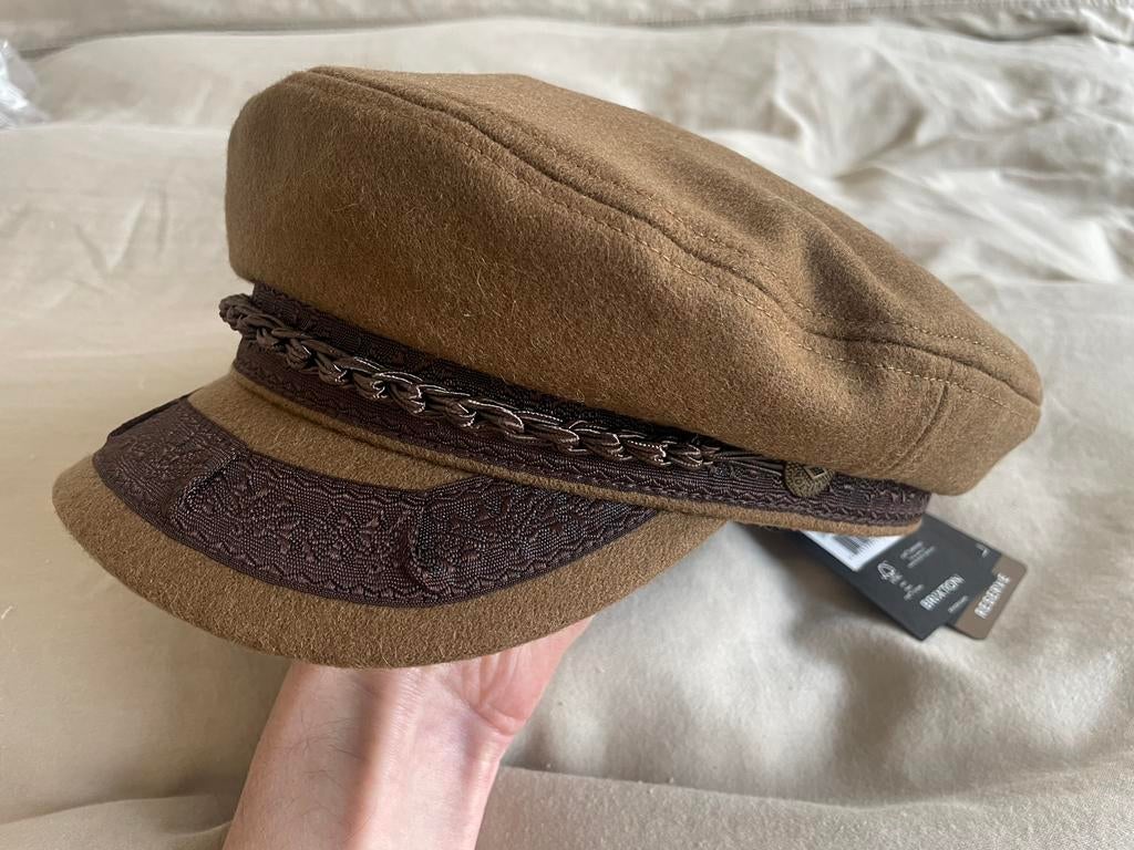 Nieuwe Brixton Fiddler cap / schipperspet / pet - 56 / S, Kleding | Dames, Hoeden en Petten, Ophalen of Verzenden, Nieuw, 55 cm (S, 6⅞ inch) of minder