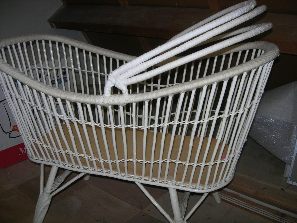 rieten wieg, Ophalen of Verzenden, Gebruikt, Wieg