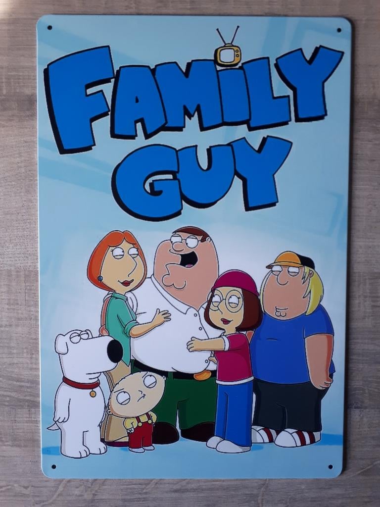 Family Guy 20x30 cm Reclamebord, Ophalen of Verzenden, Nieuw, Reclamebord