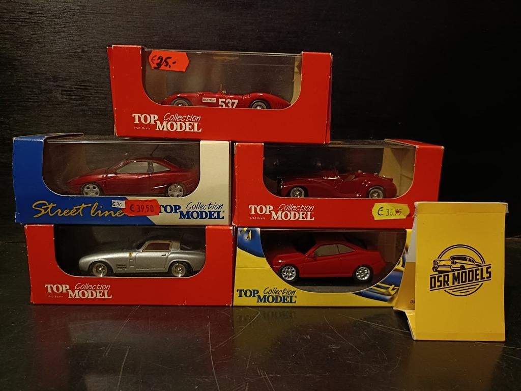 1:43 Top model modellen Ferrari Maserati Alfa Romeo, Overige merken, S, Auto, R