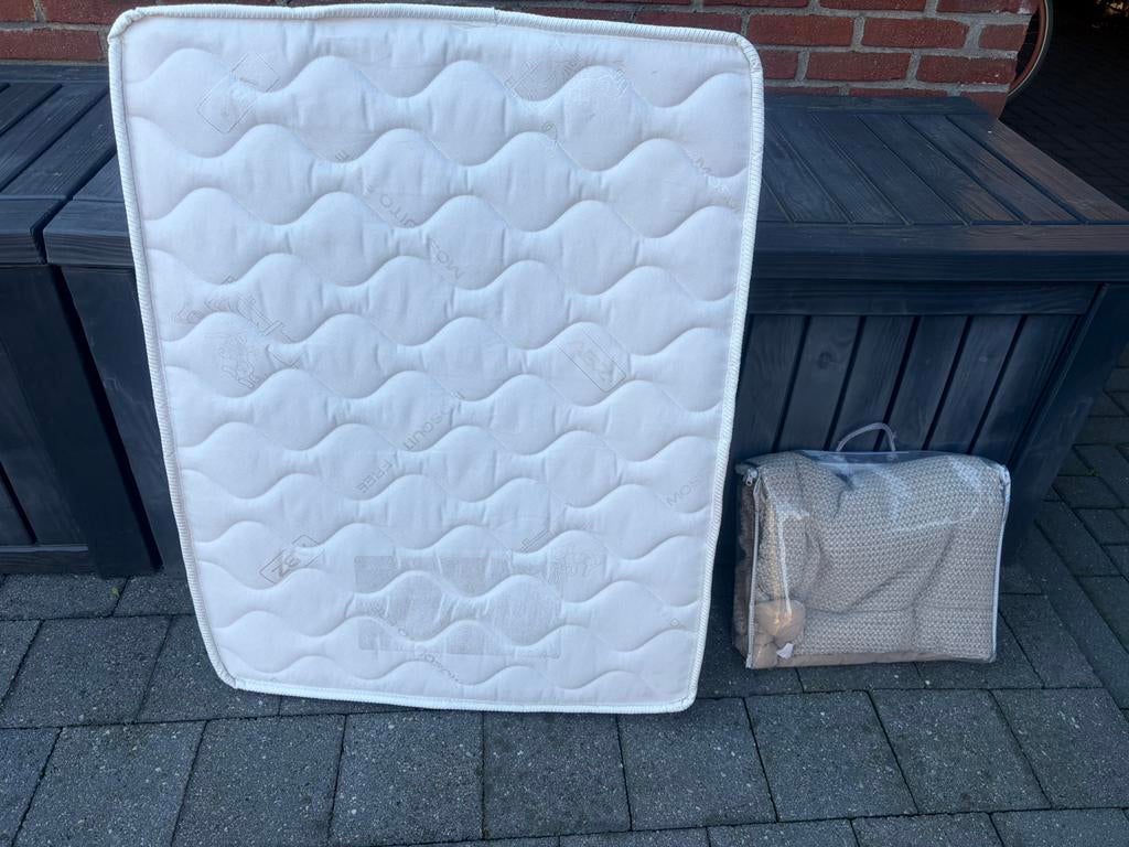 Boxmatras 100x 80 en boxkleed GRATIS, Ophalen, Gebruikt, Boxkleed