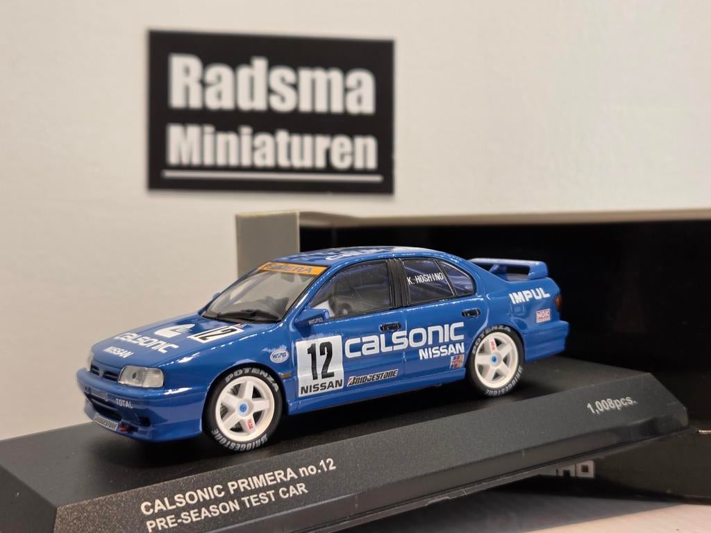 Nissan Primera P10 Calsonic #12 - 1:43 Kyosho, Kyosho, Auto, Ophalen of Verzenden, Zo goed als nieuw