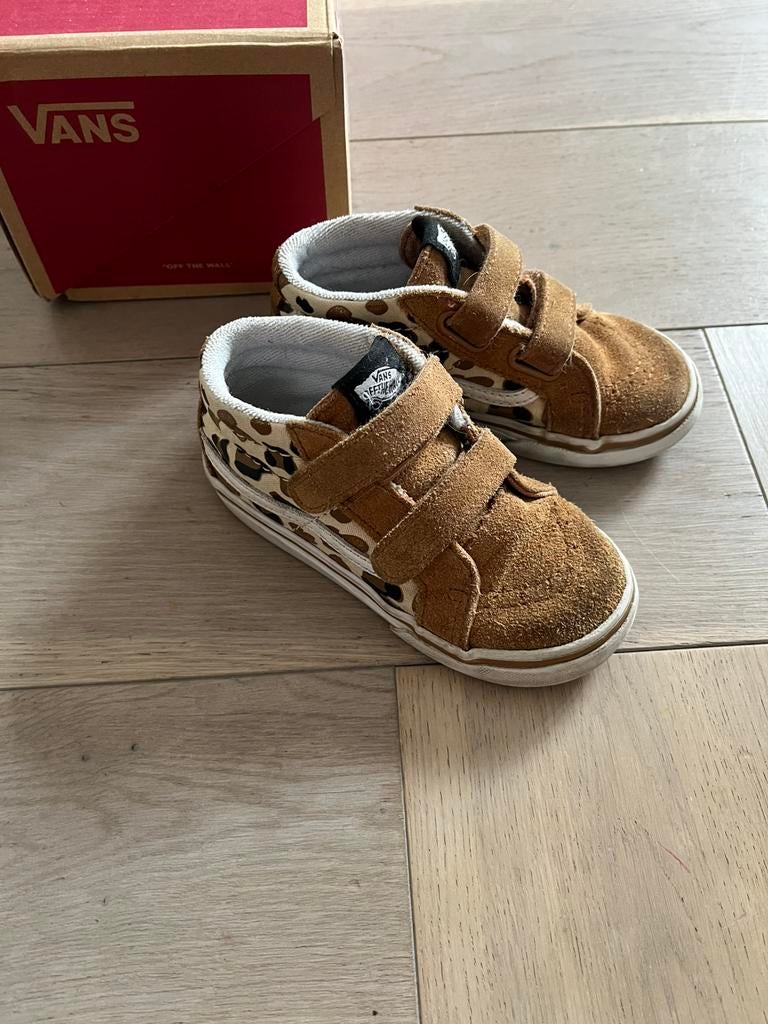 Vans Leopard print mt 24,5, Schoentjes, Jongetje of Meisje, Ophalen of Verzenden, Zo goed als nieuw