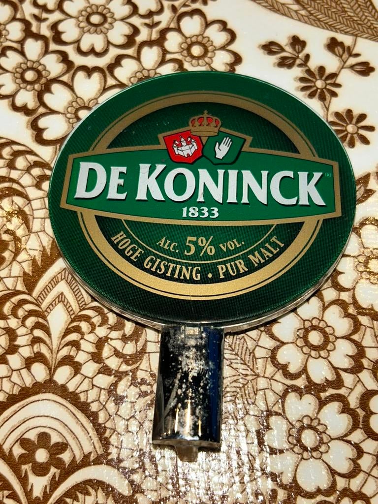 Biertap hendel ? Lens, De Koninck 1833 Hoge Gisting Pur Malt, Verzamelen, Ophalen of Verzenden, Gebruikt, Overige merken